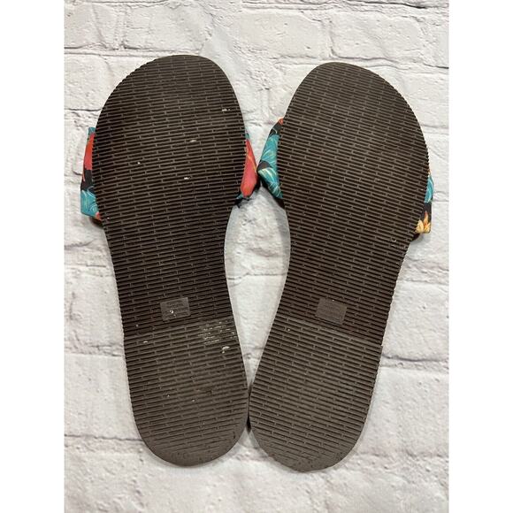 🔥SALE Havianas Tropical Floral Hawaiian Print flip flops Sandals size 11/12 - Picture 4 of 4